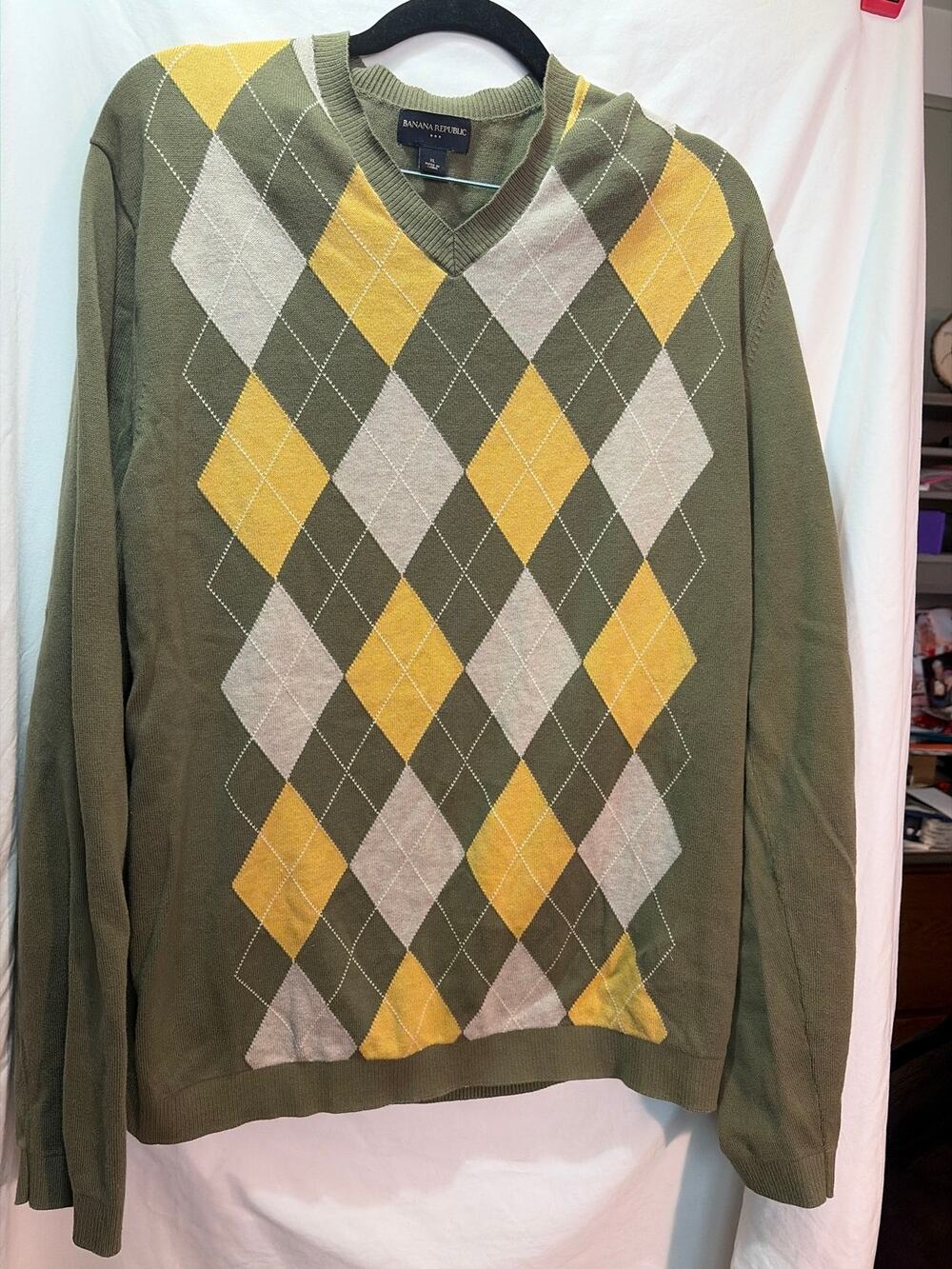 Banana Republic Women's Green Sweater 100% Cotton XL
